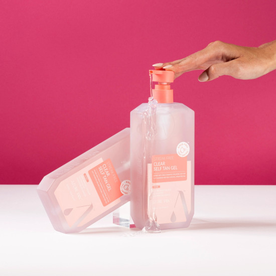 Streak Free Self Tan Gel CLEAR 500ml, Azure Tan 